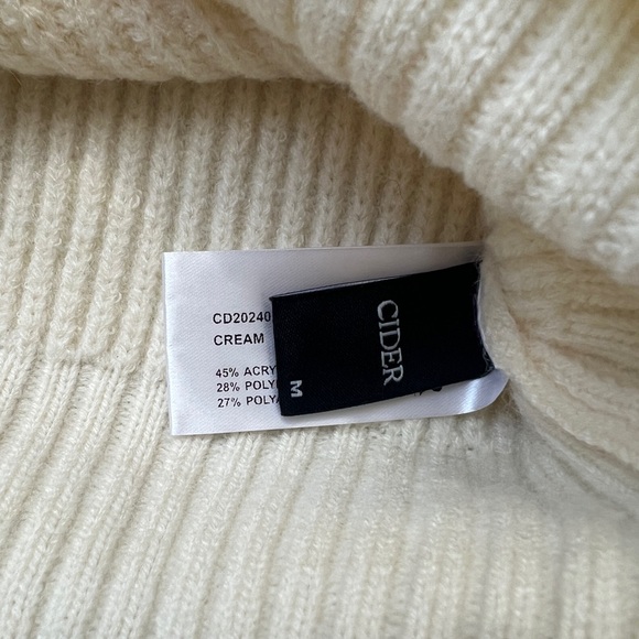 Cider old money Preppy Turtle Knit Sleeveless Cream Sweater Vest - Picture 7 of 10